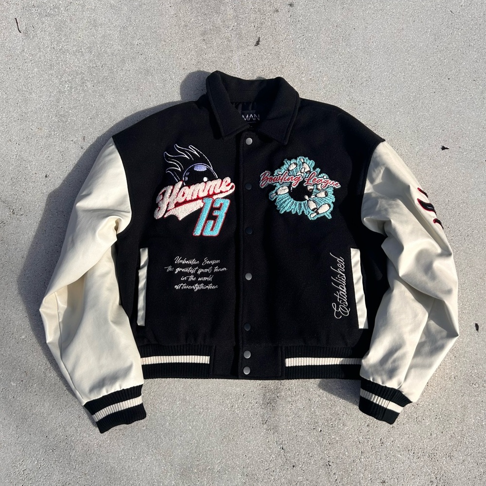 Black and White Varsity Jacket